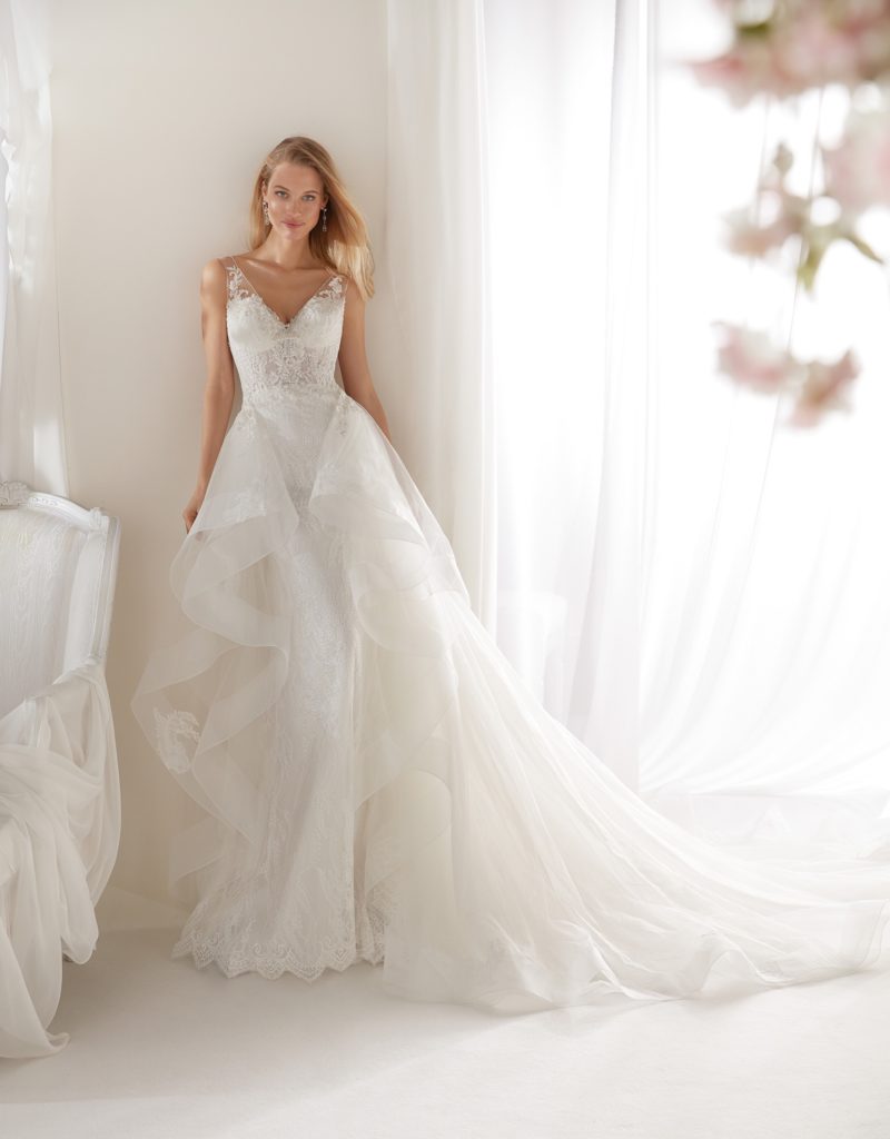Abito da sposa modello scivolato - Il Giardino della Sposa