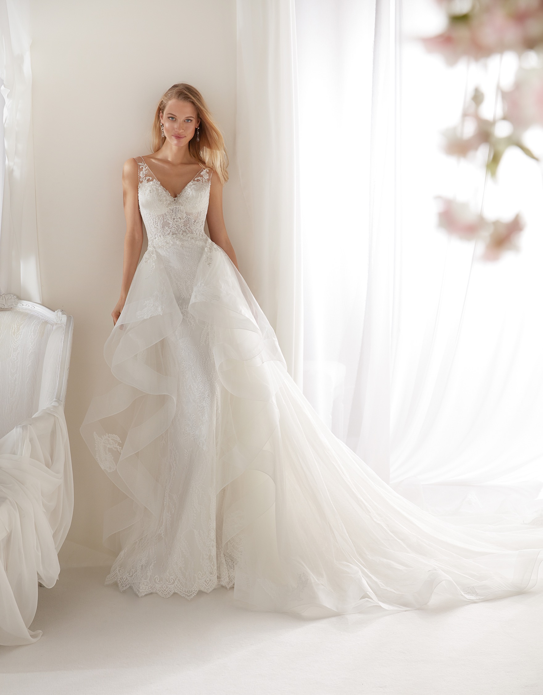 abito da sposa doppia gonna