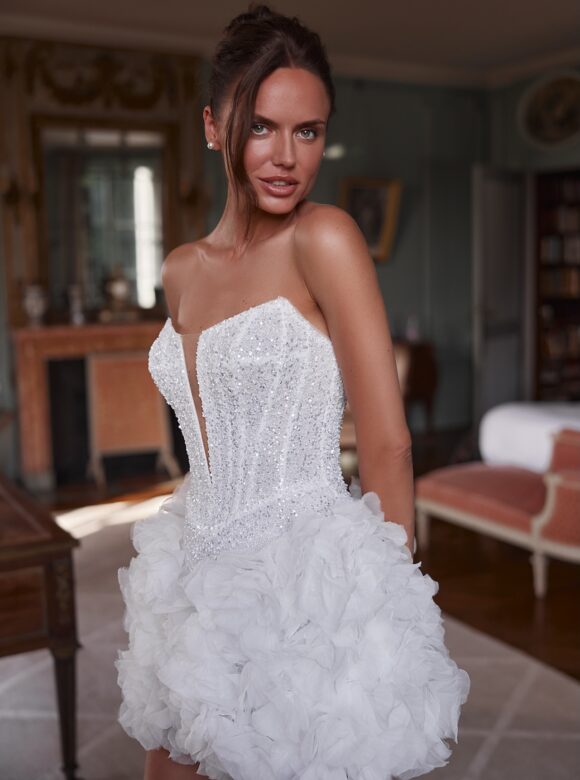 Abito da sposa corto Femida