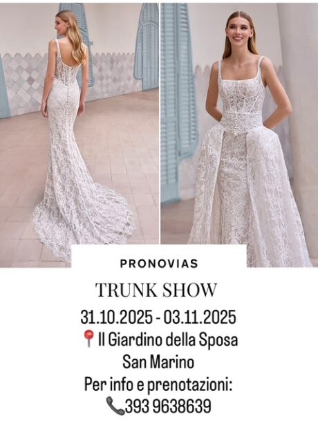 Trunk show di Pronovias