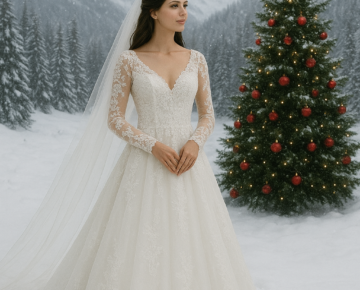 ABITO DA SPOSA IN TEMA NATALIZIO