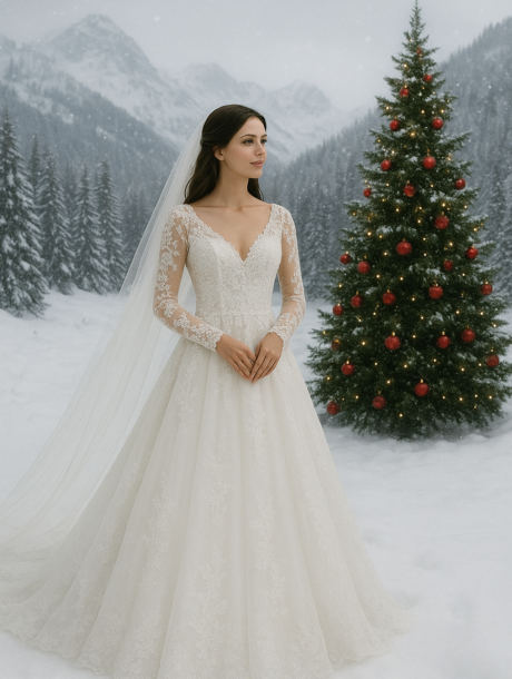 ABITO DA SPOSA IN TEMA NATALIZIO